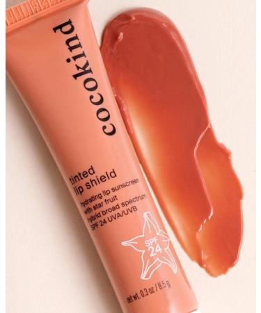 Buy Tinted Lip Shield by Cocokind - SPF 24 Hydrating Lip Oil & Gloss with Starfruit Extract | Protect & Moisturize Lips Internationally - Buy Online on GoSupps.com