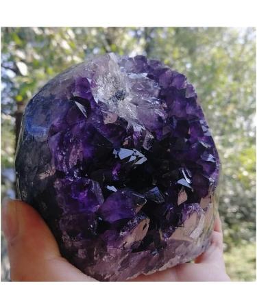1.2kg Natural Amethyst Geode Amethyst Cluster Deep Purple Quartz Crystal Jewelry Stones - Buy Online on GoSupps.com