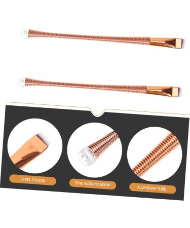 Housoutil 2pcs Eyeliner Brush Makeup Brush Cosmetic Brush Flat Makup Brush Eyebrow Brush Flat Brush Girl - Buy Online on GoSupps.com