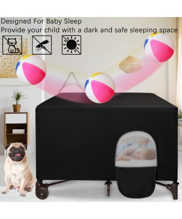 Blackout Cover for Pack N Play  Portable Breathable Crib Tent to Block 90% of Light for Indoor Outdoor Travel  Stretch Up to 4839 Inches - Buy Online on GoSupps.com