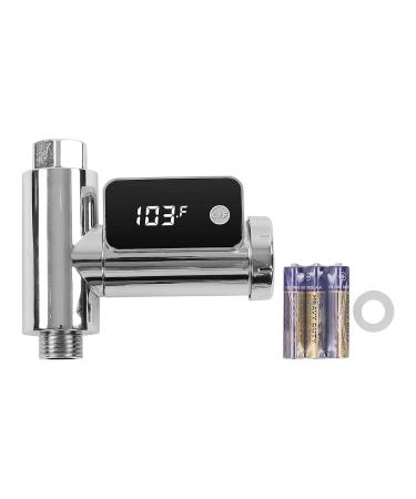 Shower Thermometer LED Display Faucet - Silver ABS PC - Bathroom 5-85 C - Buy Online on GoSupps.com