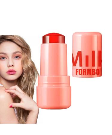 Milk Jelly Blush | Milk Makeup Cooling Tint for Eyes Lips & Cheeks | Long-Lasting Natural Blush Stick 02 Spritz Coral (1 ml) - Multi-Use Makeup - Buy Online on GoSupps.com
