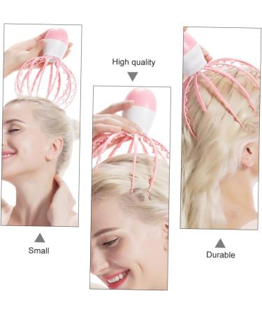 Frcolor 2-in-1 Scalp Massage Brush - Scratchy Scalp Massager & Shampoo Applicator - Pink ABS Baby Octopus Design for Ultimate Relaxation - Buy Online on GoSupps.com