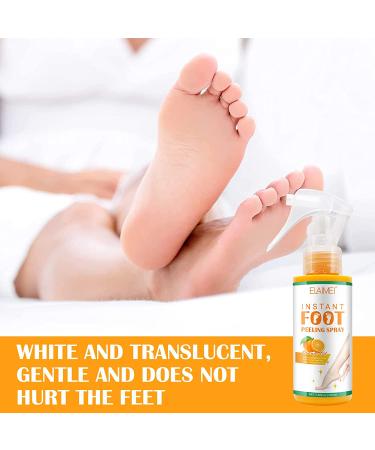 Foot Peeling Spray Oil - Remove Dead Skin, Exfoliate Rough Heels & Calluses (Orange) - Buy Online on GoSupps.com