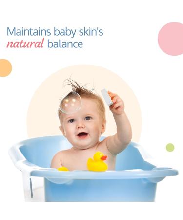 Moisturizing Baby Soap - Gentle Bathing Bar with Almond Oil Olive Oil & Aloe Vera | Paraben & Sulfate-Free | 75g | International Shipping - Buy Online on GoSupps.com