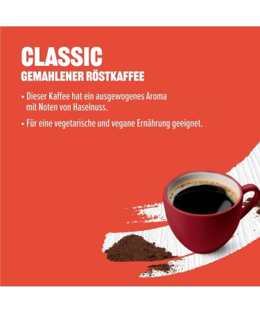 Buy Our Essentials by Amazon Classic Ground Coffee - Medium Roast 500g Pack of 4 | International Shipping Available - Buy Online on GoSupps.com