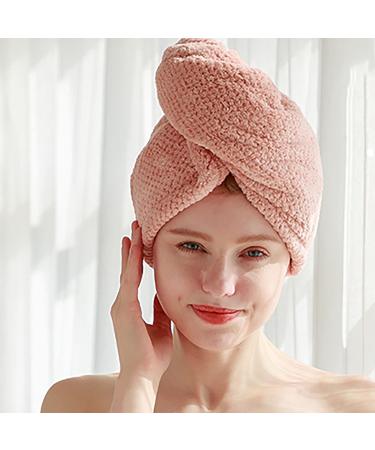 Super Bent Microfiber Hair Towel with Button - Quick-Drying Anti-Frizz for Women - Pink | Shop Now! - Buy Online on GoSupps.com