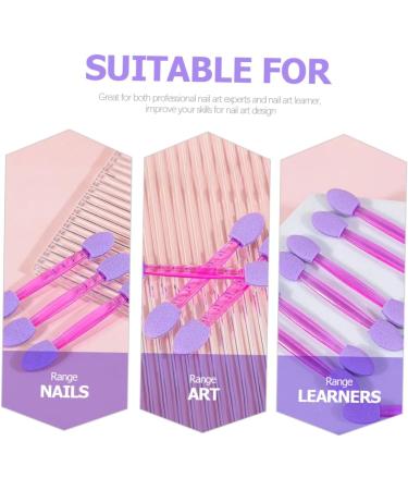 Beavorty 200 Pcs Double-headed Smudge Stick Sponge Eyeshadow Nail Beauty Tool Accessories Make up - Buy Online on GoSupps.com