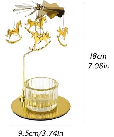 Fionel Creative Rotary Metal Candlestick - Aroma Therapy Candle Holder for Festive Atmosphere & Romantic Candlelight Dinners - Buy Online on GoSupps.com