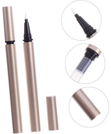 MUSISALY 5pcs Eyeliner Empty Pipe Delineador Mini Lip Gloss Tubes Tweezer Cosmetic Bottle Gel Plastic Golden - Buy Online on GoSupps.com