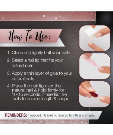 Ardell Nail Addict - Red Cat Eye | 24 Press-On Artificial Nails with Glue & File | Long Tips for Beautiful Fingernails - Buy Online on GoSupps.com