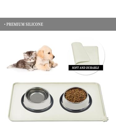 Reopet Silicone Pet Feed Mats - Waterproof Dog & Cat Mats with Elevated Edges | 71 x 45 cm | Durable Easy Clean Space Solutions - Buy Online on GoSupps.com