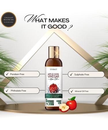 Apple Cider Vinegar Hair Oil for Dry Damaged Hair - Boost Shine & Growth | 100 ml Natural Hair Treatment - Buy Online on GoSupps.com