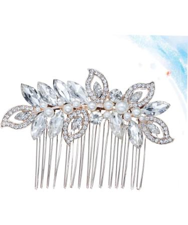 Didiseaon Hair Comb for Women Wedding Hair Combs Hair Combs for Wedding Headpiece Barrettes for Women Gold Headpiece Wedding Headdress Tiara Women Hairpin Crystal Bride Accessories - Buy Online on GoSupps.com