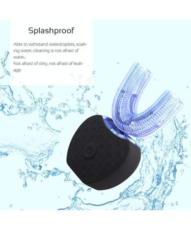 Ultrasonic Automatic Toothbrush AutoToothbrush for Adult 360 Auto Toothbrush Electric Teeth whitening Brush 360 Sonic Toothbrush for Adult with Timer & Wireless Charging (black1) - Buy Online on GoSupps.com