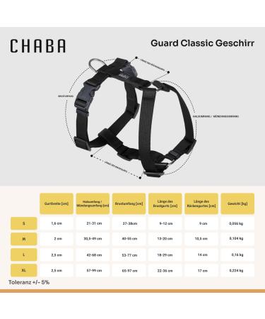 Chaba Guard Dog Harness for Small Dogs - Anti-Pull Adjustable Control Harness - Lightweight Step-In Design for Running - Black - Buy Online on GoSupps.com