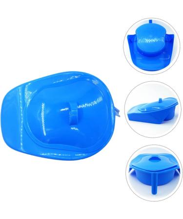 SHOWERORO Portable Bedpan with Cover - For Women, Men, Elderly, Pregnant, Bedridden Patients - Unisex Potty Urinal for Camping and Car - Blue - Buy Online on GoSupps.com