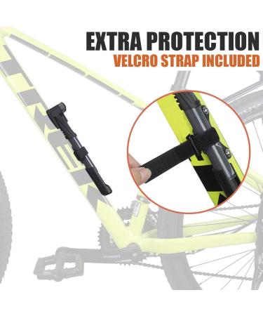 BV Mini Bike Pump - Portable 120 PSI High Pressure Air Ball Inflator with Needles - Fits Presta & Schrader Valves - Buy Online on GoSupps.com