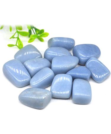 Crystal Hole Natural Blue Angelite Quartz Crystals and Stones Tumbled Bulk Specime Stones Home Aquarium Decoration Crystal Hole - Buy Online on GoSupps.com