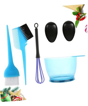 SOLUSTRE 5 pi ces Set de Outils de Coloration Cheveux Professionnel Bleu avec Bol Gradu Antid rapant Pinceau Poils Mixtes et Accessoires Durables pour Salon et Usage Domestique - Buy Online on GoSupps.com