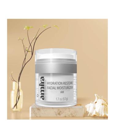 Amira Restore Hydration Facial Moisturizer Day Treatment | Natural Moisturizer | Vegan | Clean