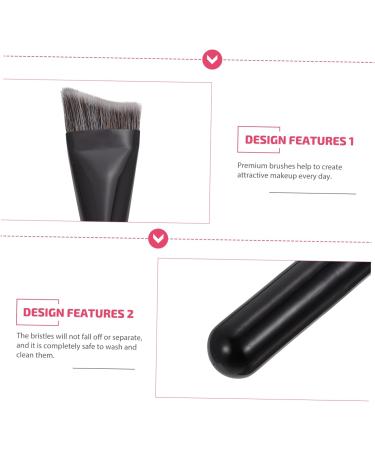 Beavorty 1 Pc makeup brush contouring brush makeup foundation brush Fixed- point Silhouette Brush Fixed-point Silhouette Brush Foundation Brush With Wooden Handle advanced contour brush 16x3.5cm Black - Buy Online on GoSupps.com
