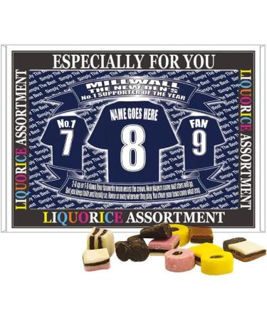 Millwall Football Shirt Personalised Gift Boxed Sweets Variety - Buy Online on GoSupps.com