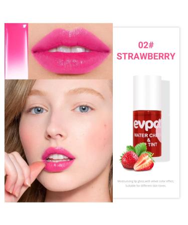 evpct Apple Strawberry Lip Stain Tint Set - Moisturizing Waterproof Long Wear Matte Liquid Lipstick for Lips, Cheeks, and Eyes - Natural Lip Color Makeup - 7.1ml/0.24oz (Pack of 2) - Buy Online on GoSupps.com