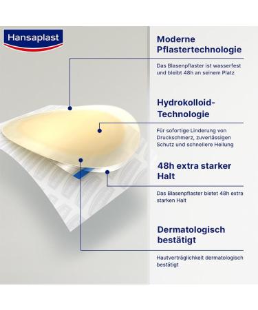 HANSAPLAST Blister Plaster SOS Mix Pack - 6 Pcs | Fast International Shipping for Pain Relief - Buy Online on GoSupps.com