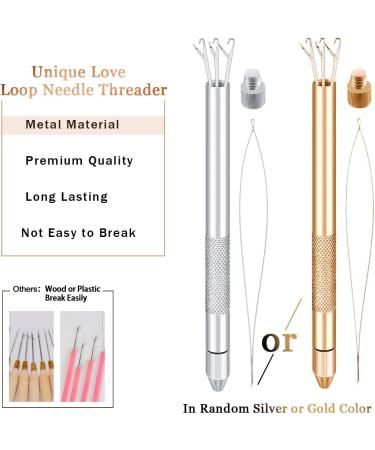 Micro Links Hair Extension Kit Tool with a 4 in 1 Metal Loop Threader Needle a Hair Extension Bead Plier 6 Colors of Silicon Lined Microlink Rings and Fairy Hair Tinsel Strands - Buy Online on GoSupps.com