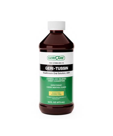 McKesson Geri-Care Cold and Cough Relief 100 mg / 5 mL Strength Liquid 5676 Ct 16 Fl Oz (Pack of 1)