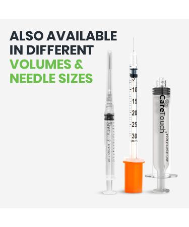 Care Touch Insulin Syringes 29g 5/16 - 8mm 1cc (Pack of 100) | Shop Now - Buy Online on GoSupps.com