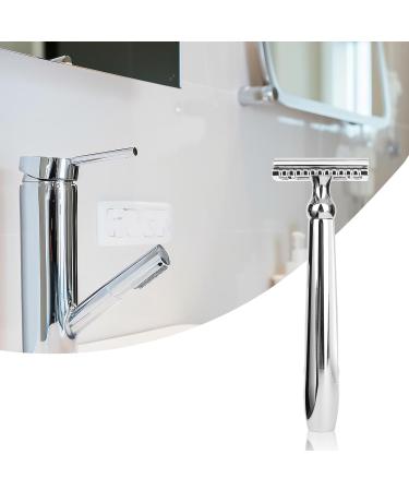 CSB Classic Double Edge Safety Razor - Reusable Chrome DE Razor for Men & Women | 10 Blades Included - Eco-Friendly Shaving Solution - Buy Online on GoSupps.com
