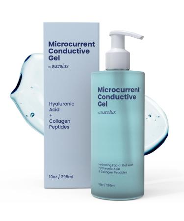 10oz Conductive Gel For Microcurrent Devices - Collagen Peptides & Hyaluronic Acid Boost Skin Radiance - Locks in Moisture for 24 Hours