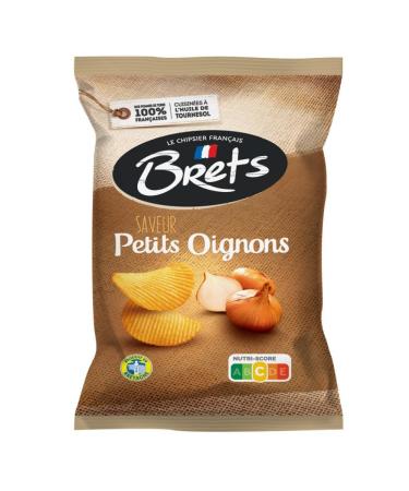 CHIPS BRETS ondul es saveur Chips Brets Petits Oignons ondul es saveur saveur - 125 g et Croquante ONDUL ES Id ales pour l'Ap ritif 125 G LOT DE 4