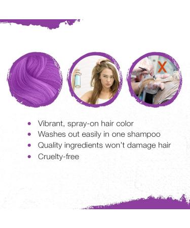 Punky Temporary Hair Color Spray Panther Purple Non-Sticky Non-Damaging Hair Dye Instant Vivid Hair Color 3.5 oz 2-Pack 3.5 Ounce (Pack of 2) Panther Purple - Buy Online on GoSupps.com