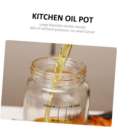 Alipis 3pcs Automatic Opening and Closing Oiler Glass Vinegar Pot Oil Container Syrup Bottle Soy Sauce Bottle Vinegar Container Soy Sauce Container Oil Bottle Stainless Steel Olive Oil Pp 22X7X7CMx3pcs As Shownx3pcs - Buy Online on GoSupps.com