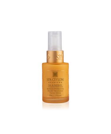 SPA CEYLON Sal and Saffron Vitamin E Enriched Intense Hydrating Night Treatment Facial Serum | Overnight Skin Replenishment | Deep Hydrating | Skincare