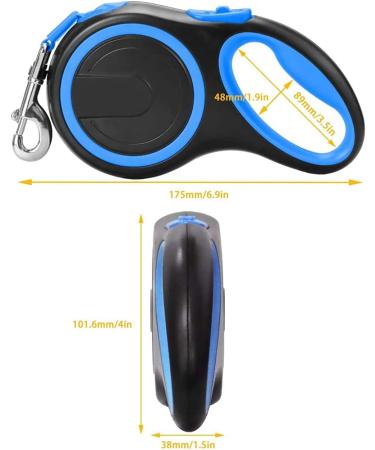 Dogs Retractable Leash 5m/16FT Heavy Duty Strong Nylon Lead for Medium Pets - Anti-Slip, No-Tangle Tape, Pink - Buy Online on GoSupps.com