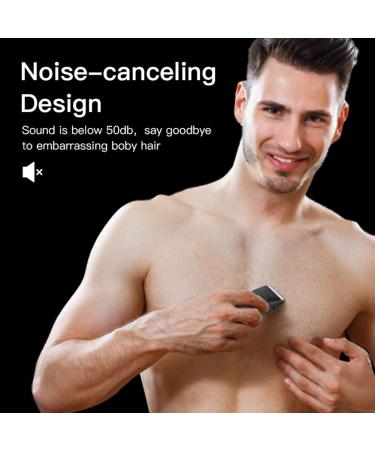 Men's Quiet Groin Hair Trimmer | USB Rechargeable Body Grooming Shaver for Ultimate Male Hygiene - Waterproof & LED Display - Buy Online on GoSupps.com