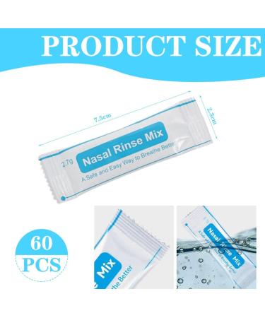 Nasal Rinse Salt Nose Irrigation Salt 60 Sachets sinus rinse salt Sachets Nasal Salt for Nose Wash Relief - Buy Online on GoSupps.com