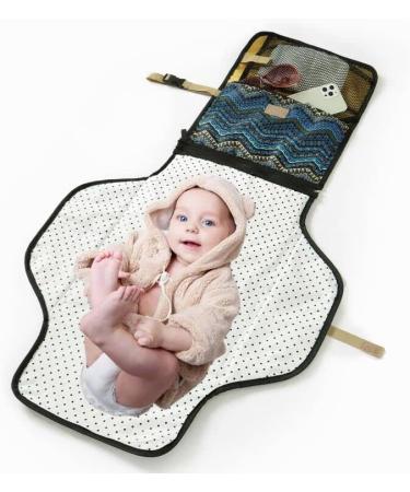 Baby Waterproof Changing Mat Portable Nappy Changing Mat Foldable Cushioned Travel Change Mat for Infants Toddler Newborns blue 54 x 97 - Buy Online on GoSupps.com