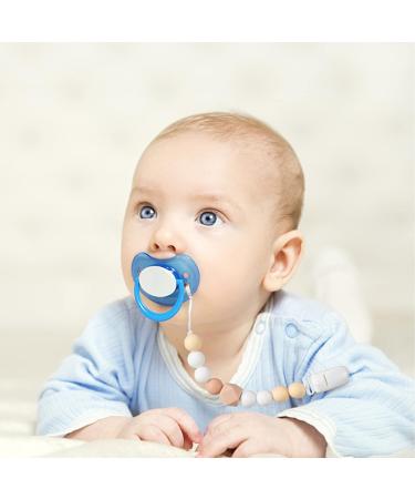 Pacifier Clip 4 Pack - Edible Grade Silicone Holder for Baby Boys and Girls - Flexible Plastic Clips - Multicolored - Perfect Birthday Gift for Sleeping Baby - Buy Online on GoSupps.com