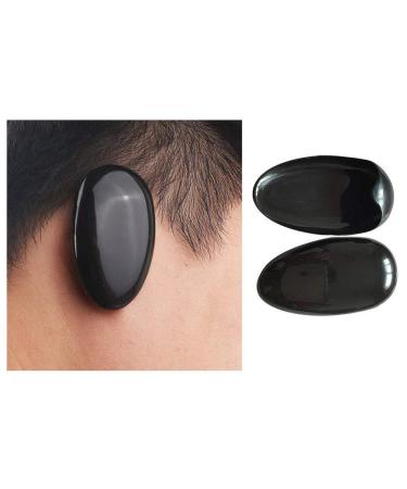 VANTOBEST 10Pairs Black Plastic Hair Dye Earmuffs Professional Ear Protectors Ear Caps Ear Muffs Salon Supplies for Hairdressing Dye Coloring