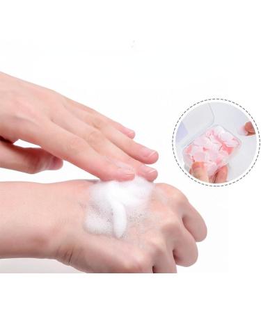 NA Portable Lemon Scented Disposable Soap Tablets - Bacteriostatic Hand Washing Petal Tablets, Yellow (1 Box) - Buy Online on GoSupps.com