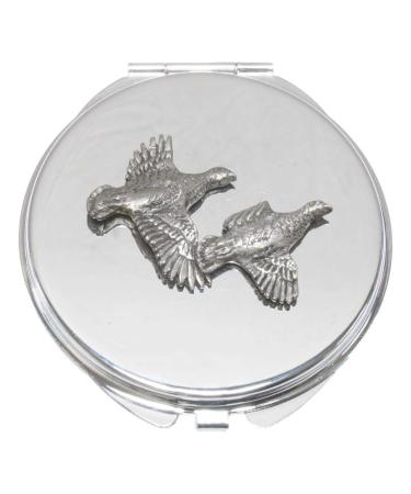 Partridge Compact Mirror Handbag Gift With Free Engraving 262