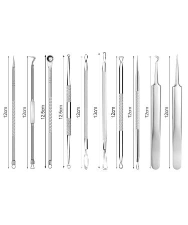 Nacerlary 10-Piece Needle Tweezers Blackhead Puller Tool Set - Best Acne Removal & Skincare Solution - Buy Online on GoSupps.com