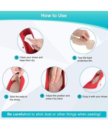 Haofy Heel Cushion Gel with Arch Support - Self-Adhesive Slide-Resistant Protection for Oversized Shoes | 2 PC Insoles for Ultimate Comfort - Buy Online on GoSupps.com