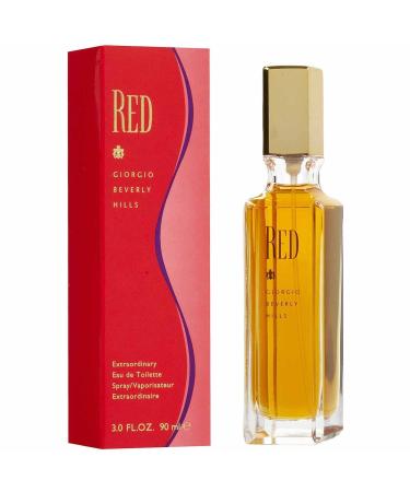 Red by Giorgio Beverly Hills Perfume for Women, 3 fl. oz. EDT Spray