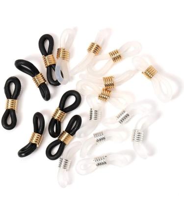 40 Pcs Rubber Adjustable Eyeglass Chain Ends - Spectacle Holder Loops (4 Colors) | GBSTORE - Buy Online on GoSupps.com
